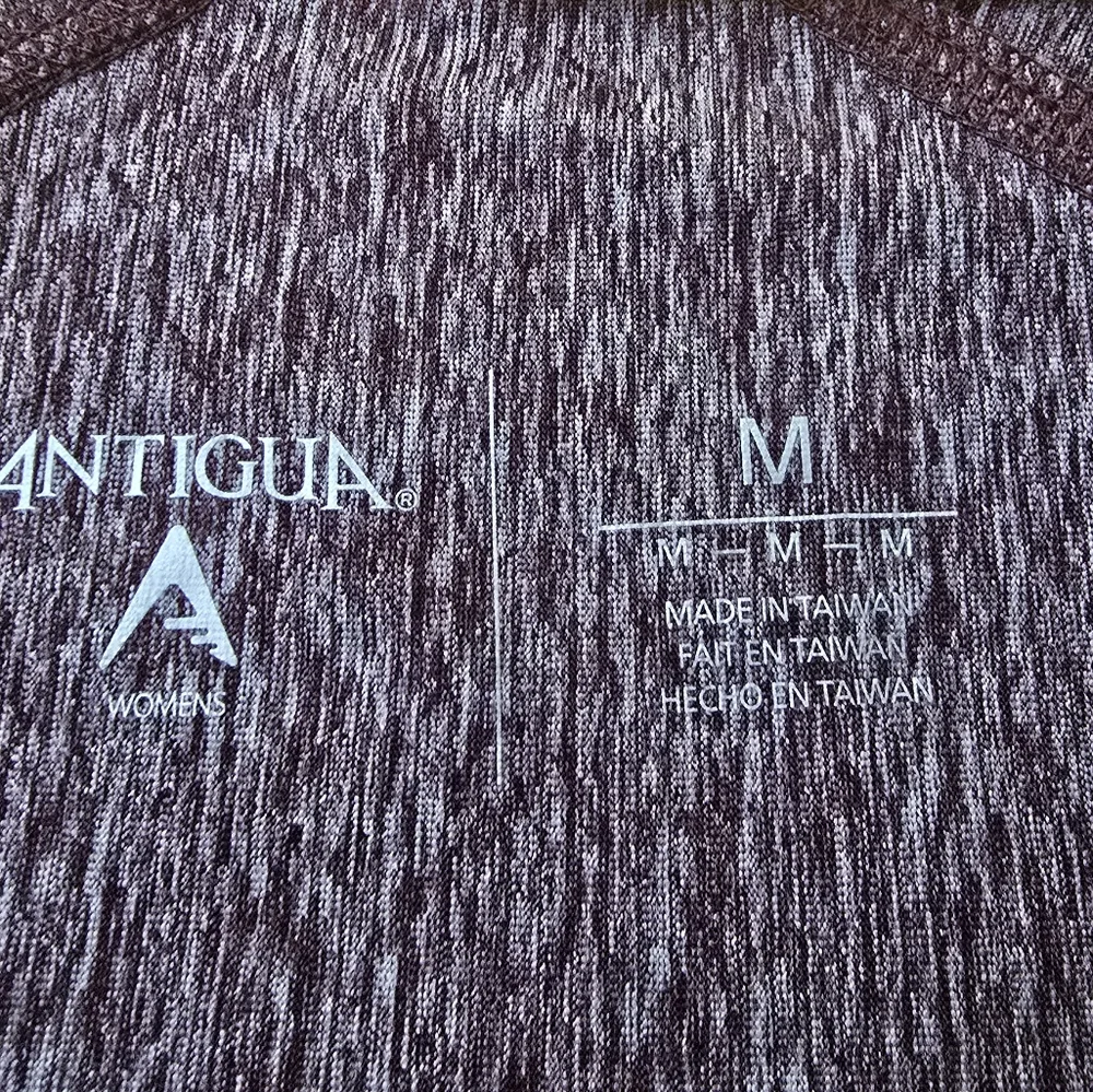 NWT Antigua Desert Dry Long Sleeve Maroon Pullover Women's Size Medium - Picture 3 of 4